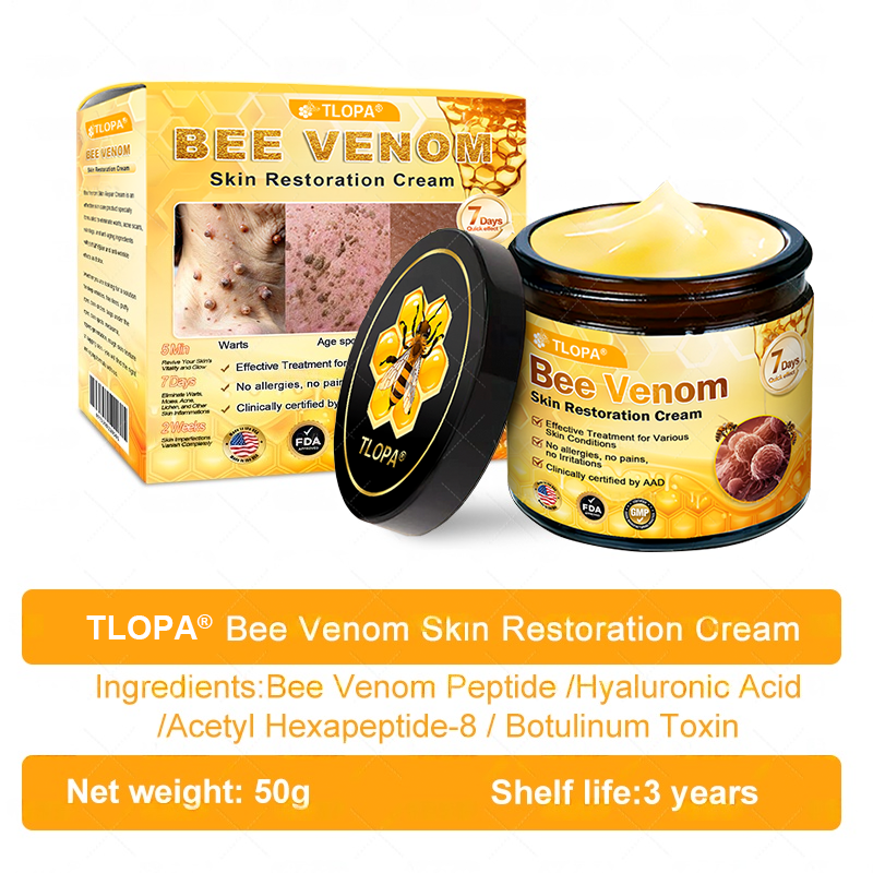 Made and Shipped from USA ✨ TLOPA® Bee Venom Skin Restoration Cream ⏰ LAST DAY 80% OFF🍓