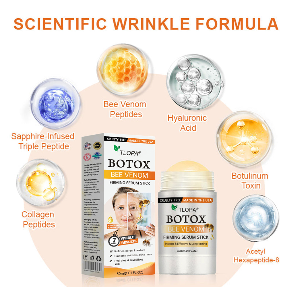 Made and Shipped from USA✨TLOPA® Botox Bee Venom Firming Serum Stick✨(🔥LAST DAY 70% OFF🔥)